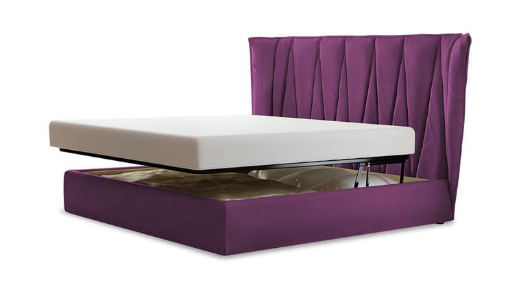Кровать Ананке 140х200 фиолетового цвета