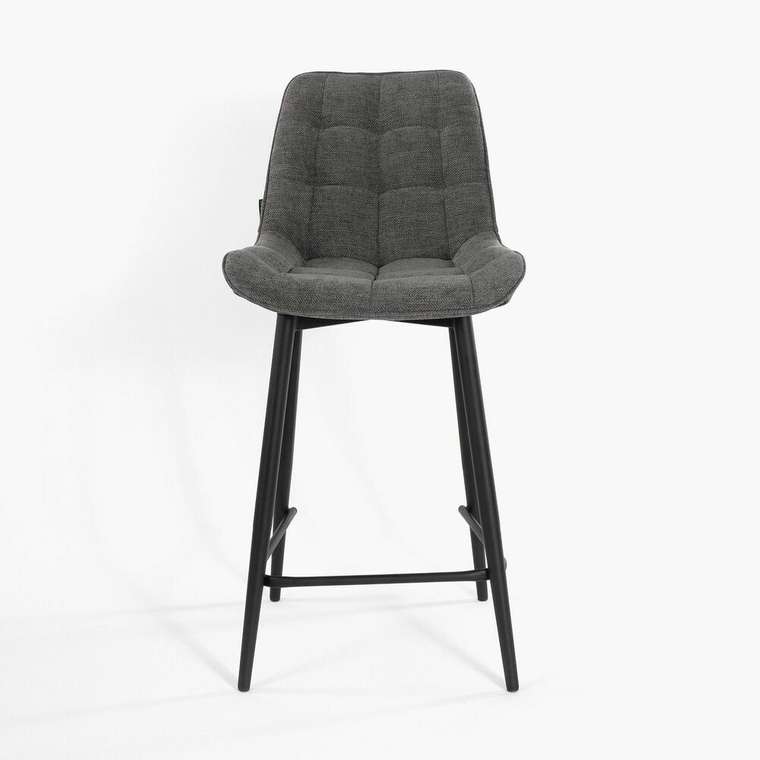 Полубарный стул Толедо темно-серого цвета