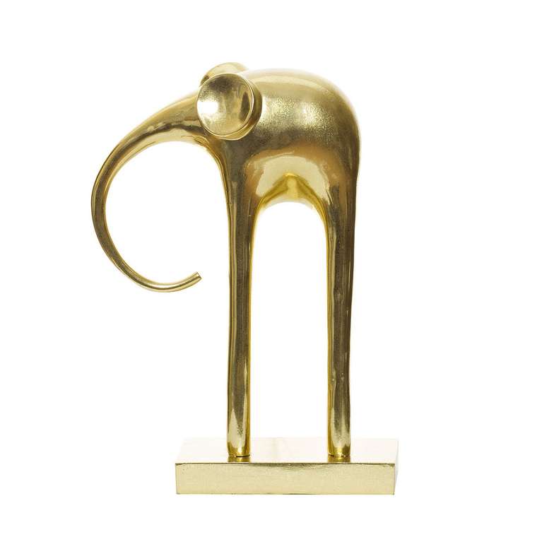 Статуэтка слон золотого цвета