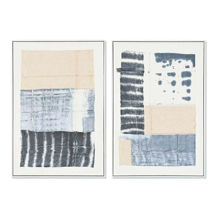 Картина 60 x 3,2 x 90 cm Абстракция город (2 штук)