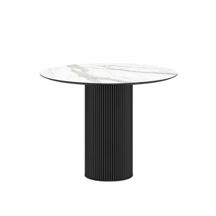 Обеденный стол Elan 3 бело-черного цвета