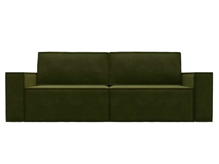 Прямой диван-кровать Куба зеленого цвета