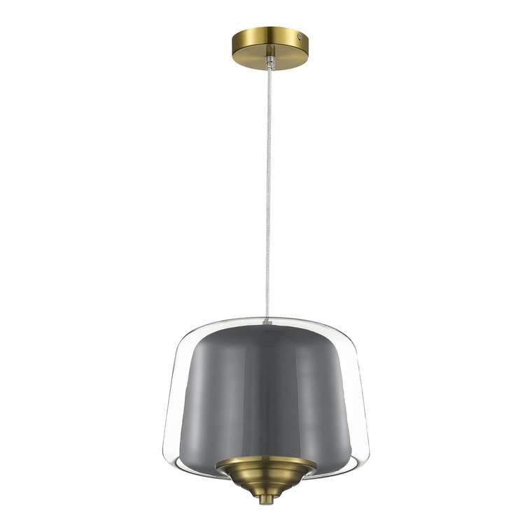 Светильник подвесной ST-Luce Латунь/Серый, Прозрачный LED 1*18W 3000K PANDORA