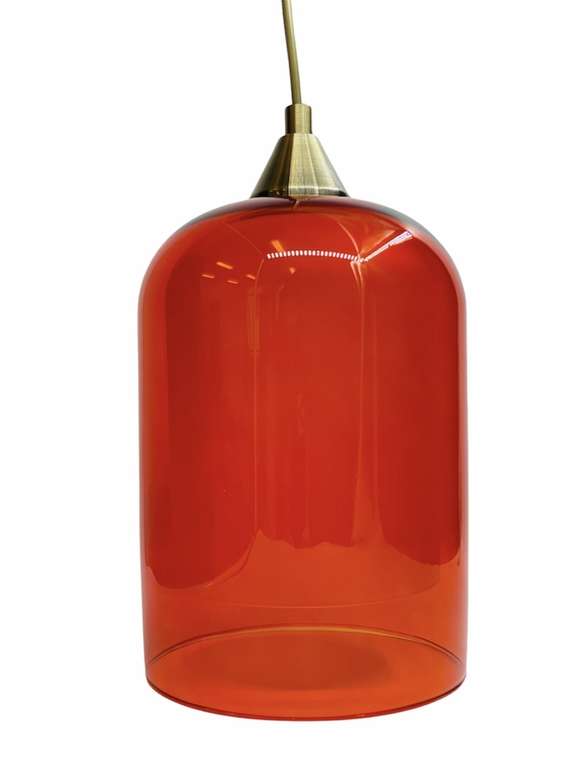 Подвесной светильник Capsule с оранжевым плафоном