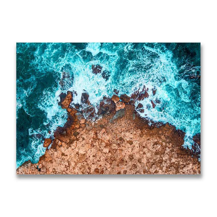 Картина на холсте Каменистое побережье 50х70 см