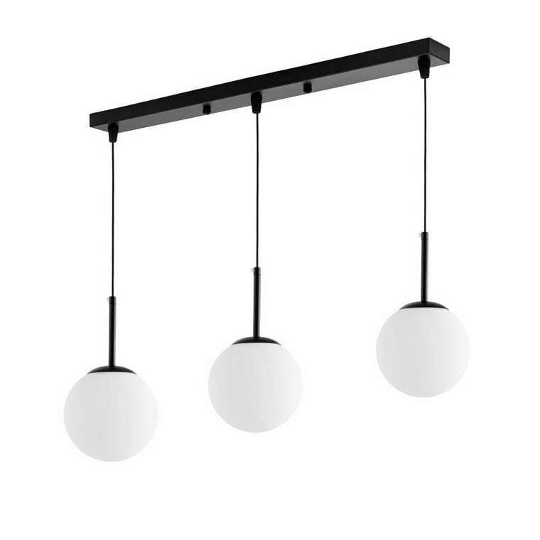 Подвесной светильник Fredica LDP 6030-3-PR BK (стекло, цвет белый)