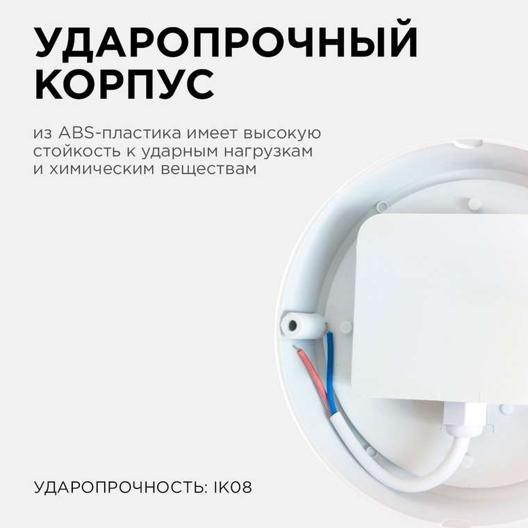 Настенно-потолочный светильник 28-01 (пластик, цвет белый)