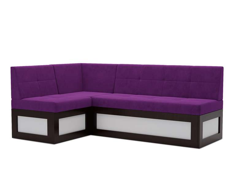 Угловой диван-кровать Нотис S фиолетового цвета левый угол