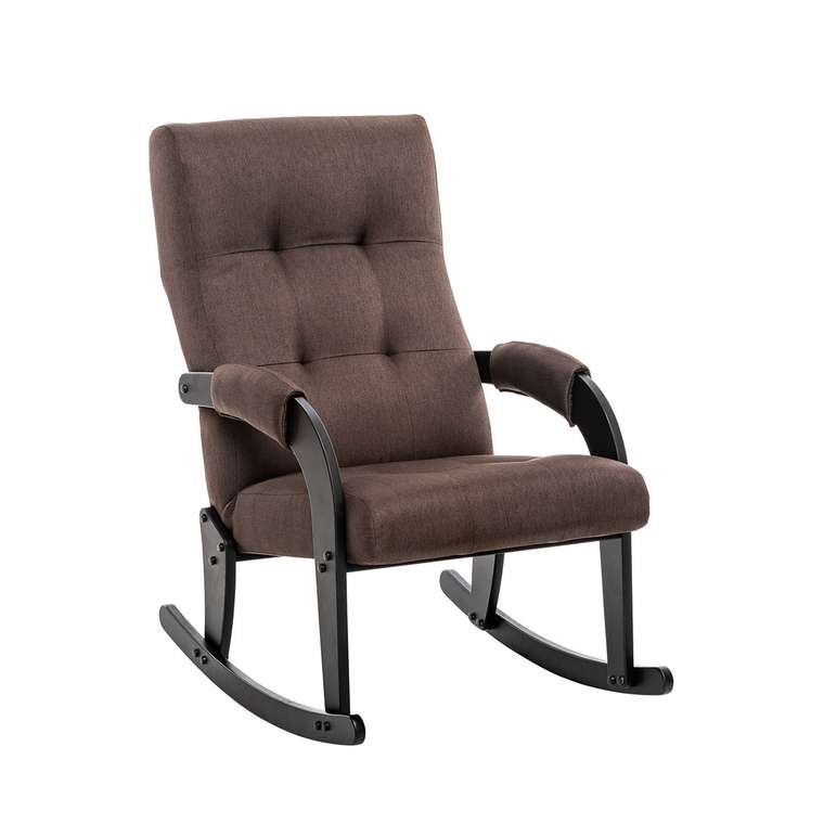 Кресло-качалка Спринг темно-коричневого цвета