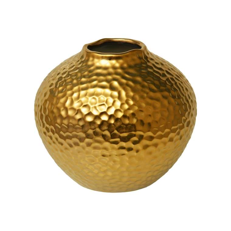 Декоративная ваза Этно золотого цвета