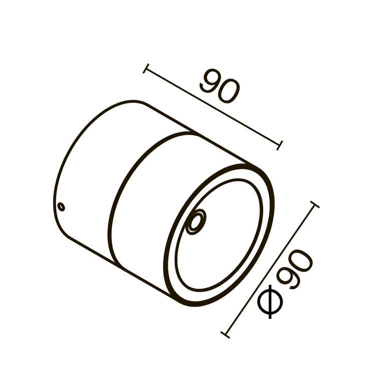 Потолочный светильник Outdoor O310CL-L7W3K Spin Outdoor