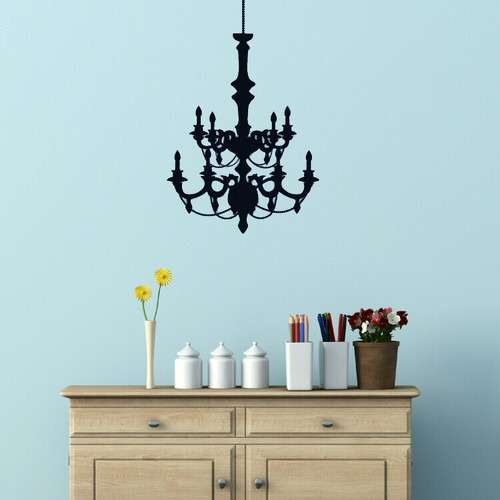 Наклейка на стену Black Chandelier