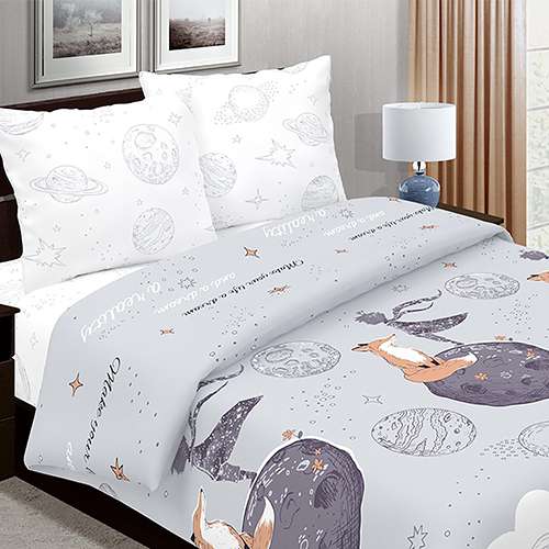 КПБ 'Традиция' 2,0 спальный, поплин, 100% хлопок, пл. 118 гр./кв.м., 'Маленький принц'