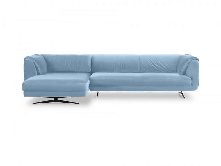 Угловой диван Marsala голубого цвета