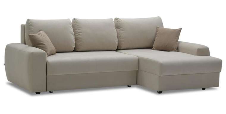 Угловой диван-кровать Коста бежевого цвета