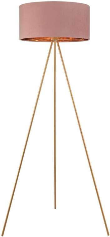 Торшер на треноге Lumion Aviola 8076/1F золото/коричневый, металл/текстиль E27 1*60W 220V