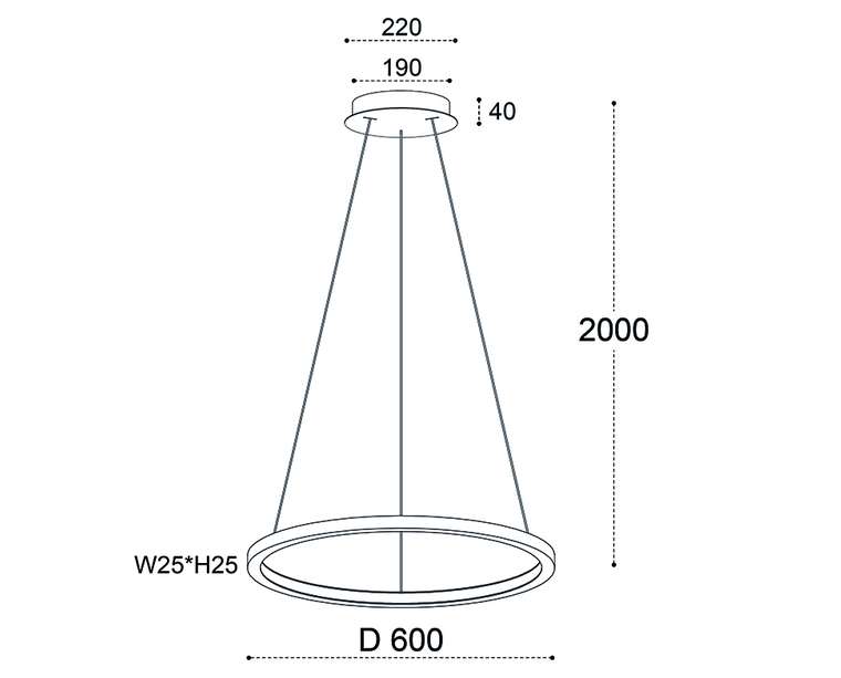 Подвесная люстра IT013-6027 white 3000K (алюминий, цвет белый)