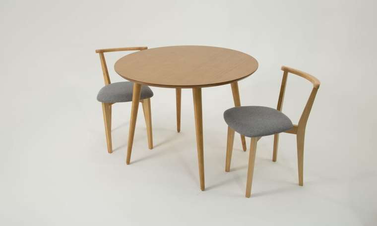 Обеденная группа Монте D90 серо-коричневого цвета