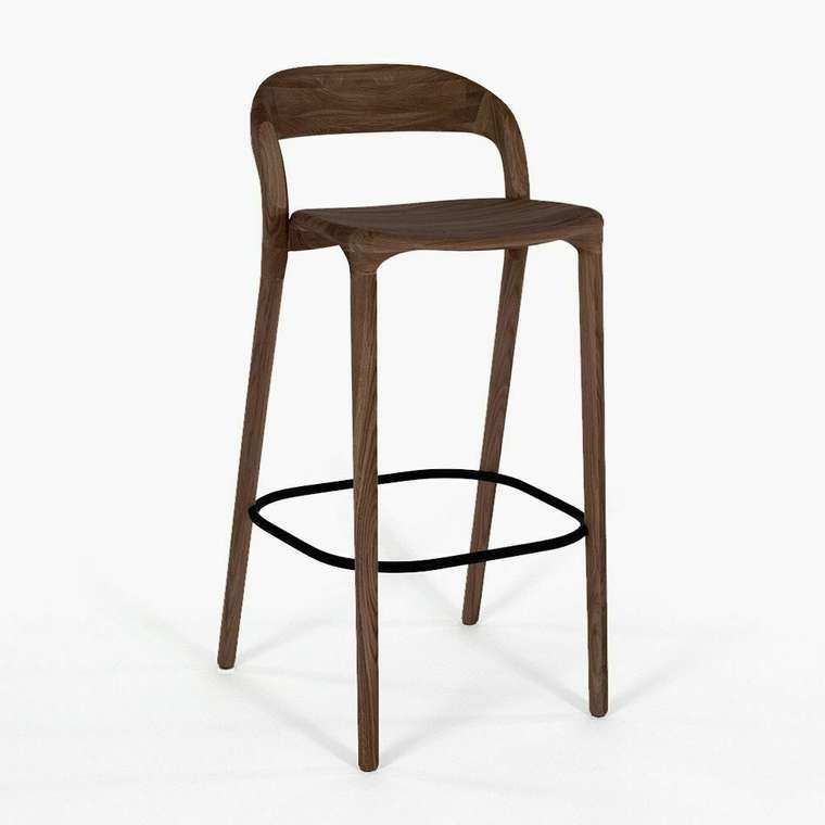 Барный стул Лугано коричневого цвета