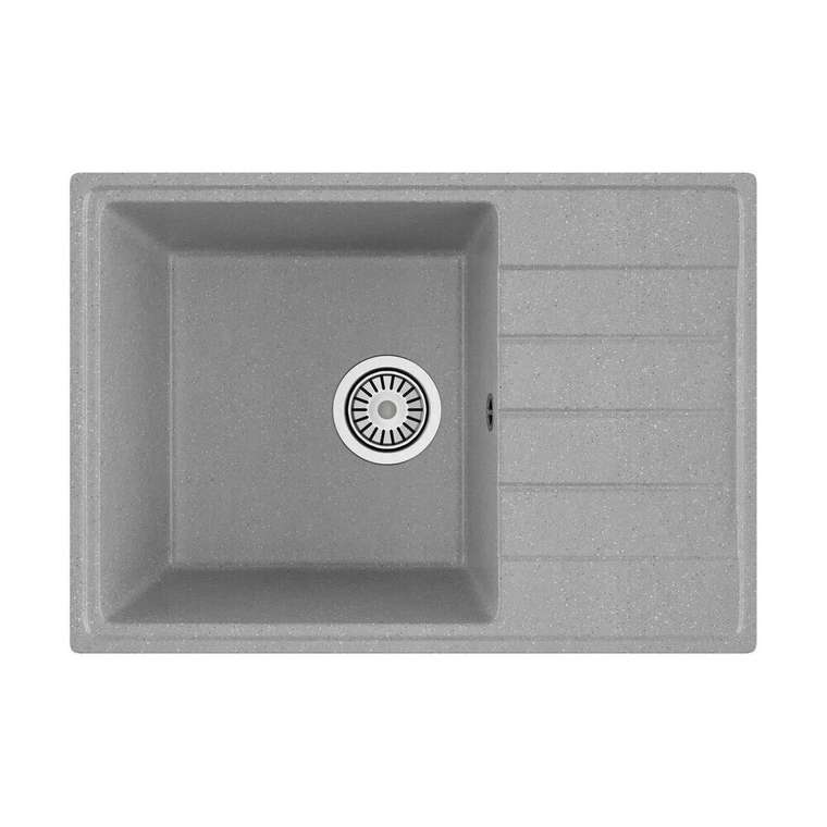 Кухонная мойка прямоугольная Maretti Kitchen KT600-GR 60х42 см серого цвета