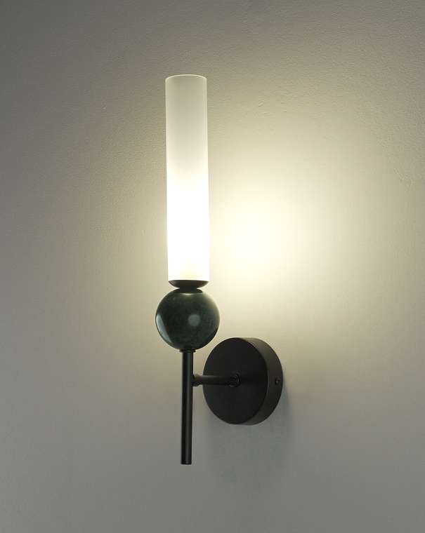 Светильник настенный Illis V11793-1W черно-белого цвета