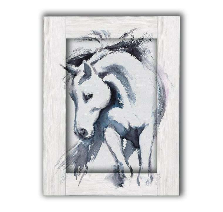 Картина с арт рамой Лошадь 60х80 см