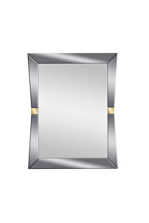 Настенное зеркало с золотыми вставками