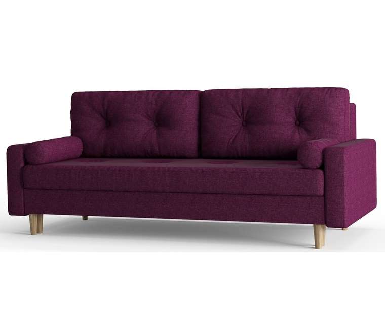 Диван-кровать из рогожка Basel фиолетового цвета
