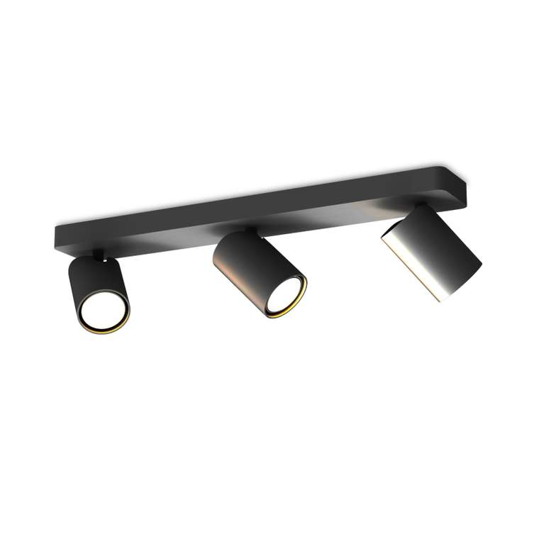 тройные споты Sal 6711 (алюминий, цвет черный)