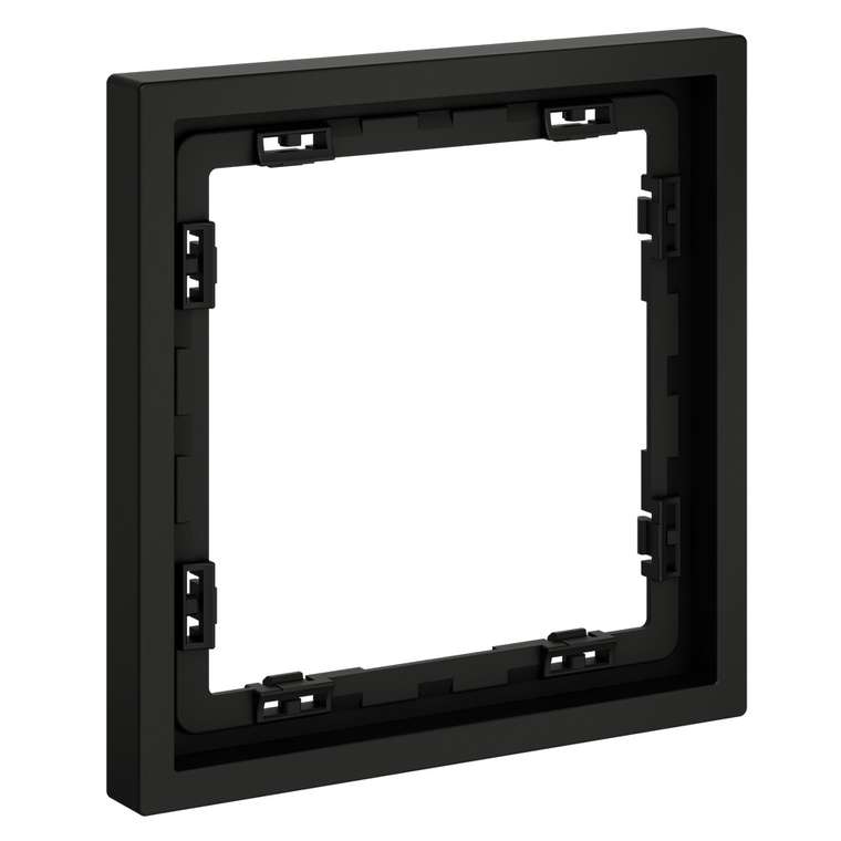 Рамка пластиковая VOLTUM S70 на 1 пост, (черный матовый)