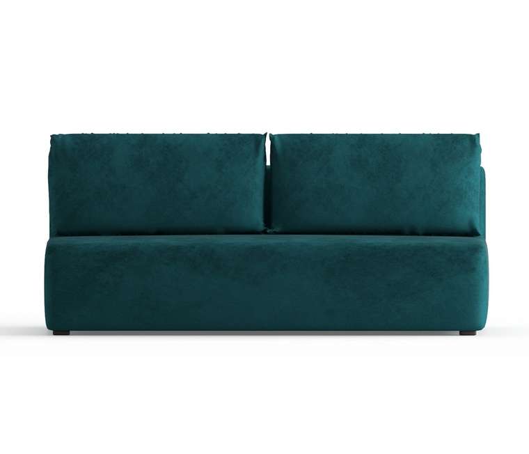 Диван-кровать из велюра Daimond темно-зеленого цвета