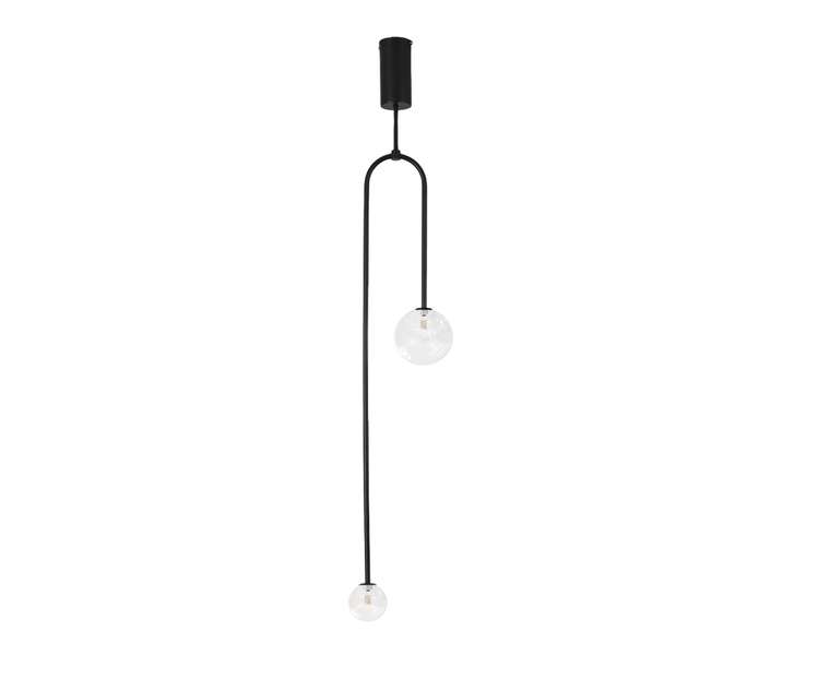 Люстра Иона черный d23 h133 G9 2*5W (Led лампы в комплекте 4000К)
