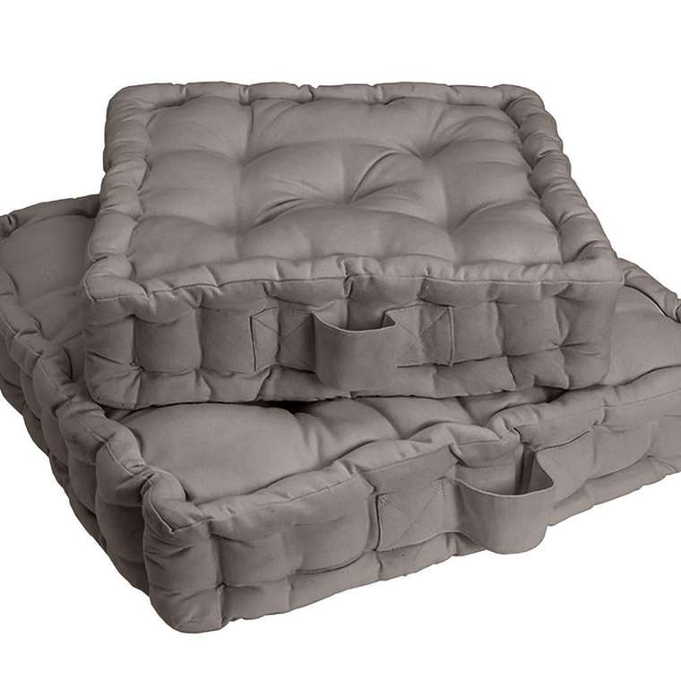 Напольная подушка Scenario серо-коричневого цвета 38x38x10