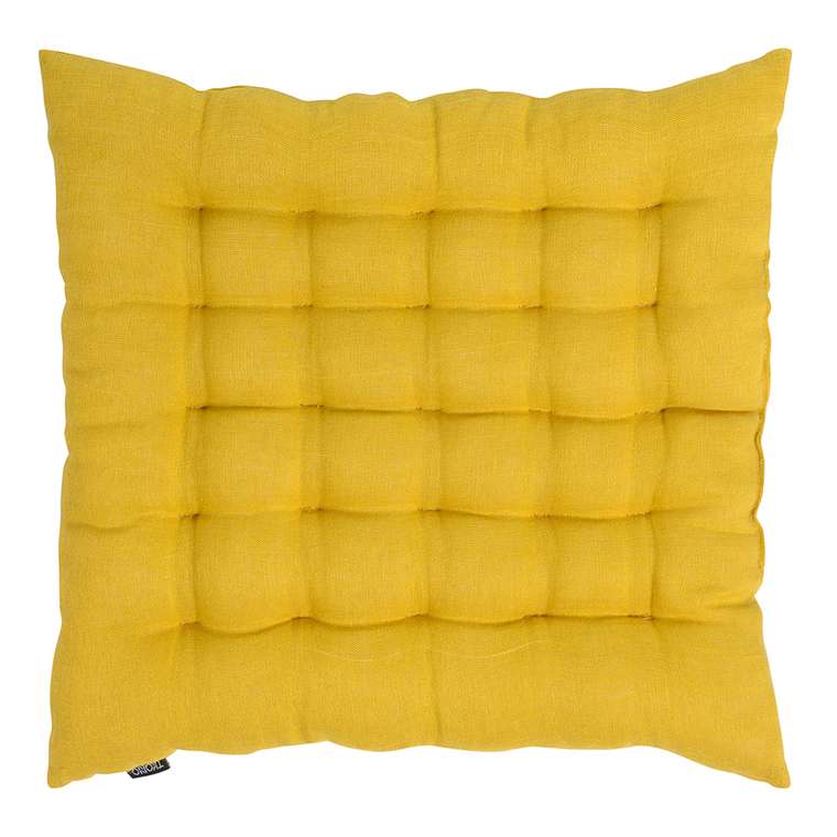 Подушка на стул Essential горчичного цвета