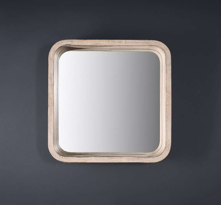 Зеркало Скандик квадратное с бортиками
