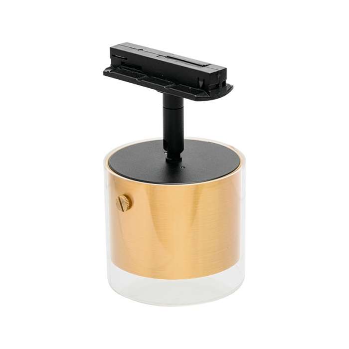 Трековый светильник однофазный Wolta WTL-GX53/07G под лампу GX53 Золотой ORO