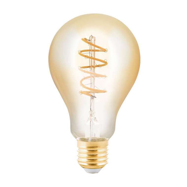 Диммируемая светодиодная лампа филаментная 220V A75 E27 4W (соответствует 24W) 245Lm 2200К (желтый как свеча) 