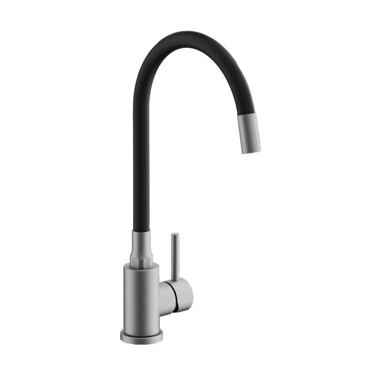 Смеситель для кухни с гибким изливом BELZ B73809-1, сатин