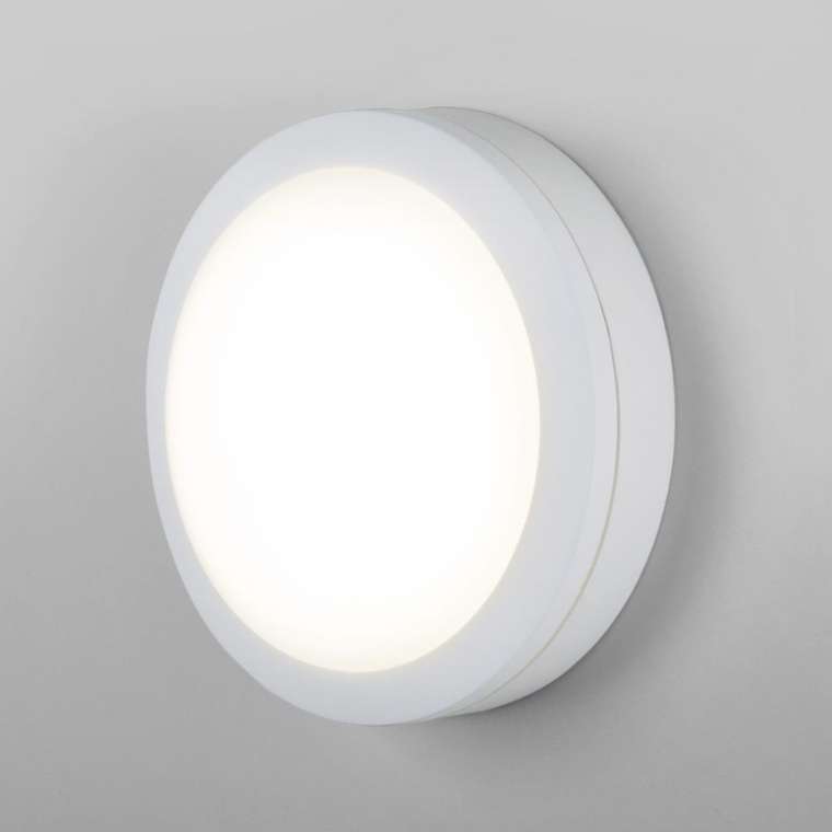 Настенный светодиодный светильник Circle белого цвета