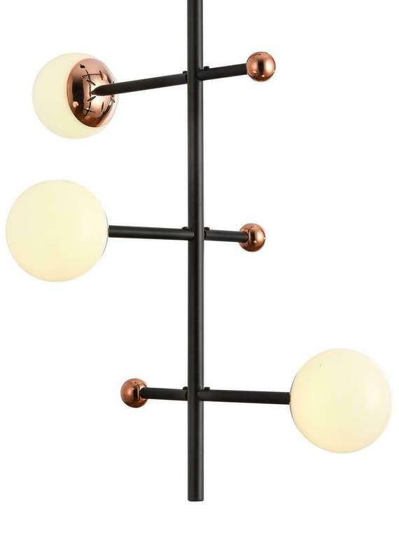 Подвесная светодиодная люстра Natali Kovaltseva Loft Led Lamps 81338 Gold Black