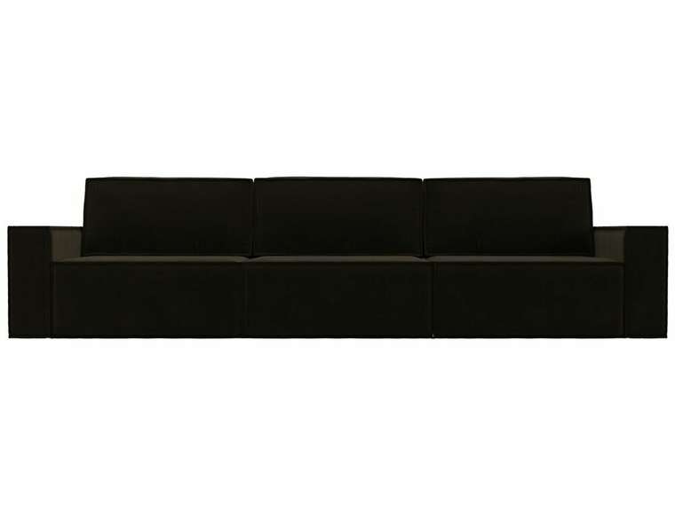 Прямой диван-кровать Куба лонг коричневого цвета