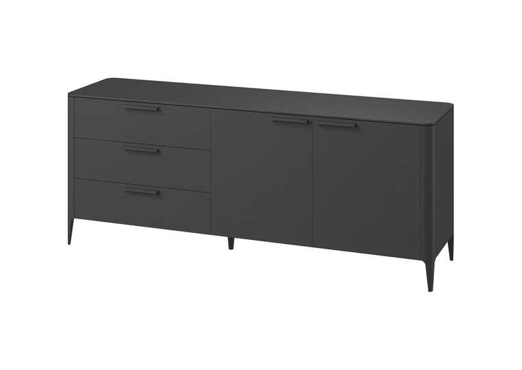 Комод Type oak  L черного цвета