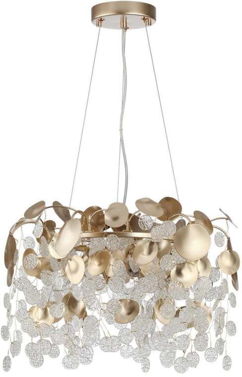 Подвесная люстра Odeon Light Coins 5104/6 золотистый/прозрачный металл/стекло E14 6*40W 220В