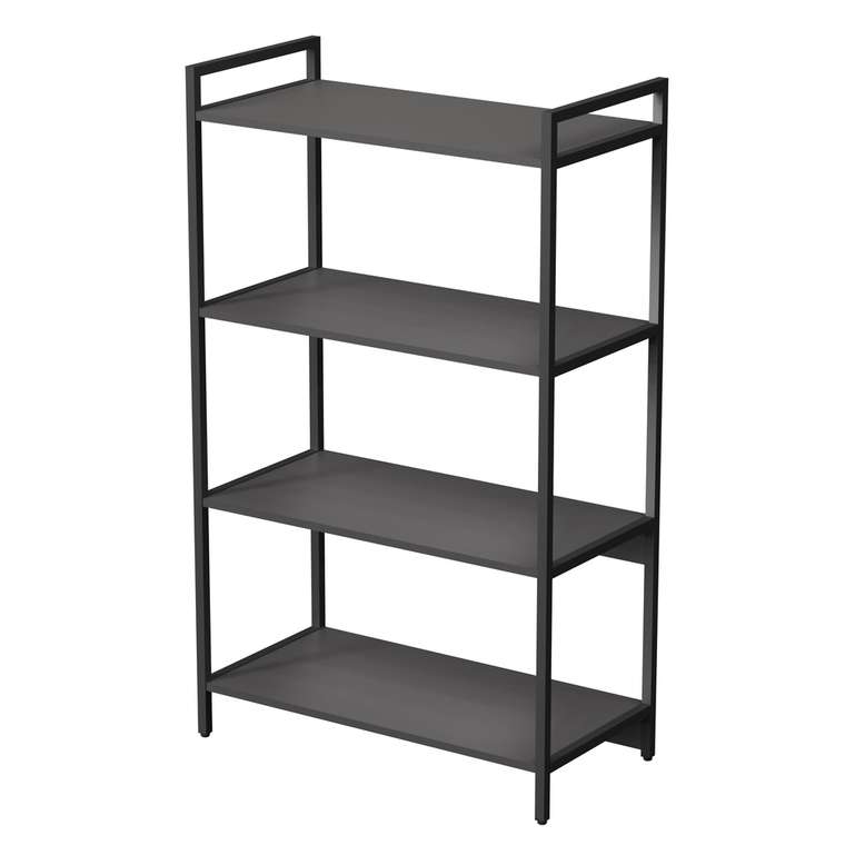 Стеллаж 10СС.4.800 средний 4 полки темно-серого цвета
