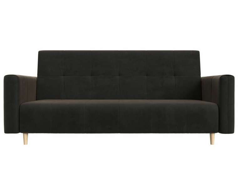Прямой диван-кровать Вест коричневого цвета