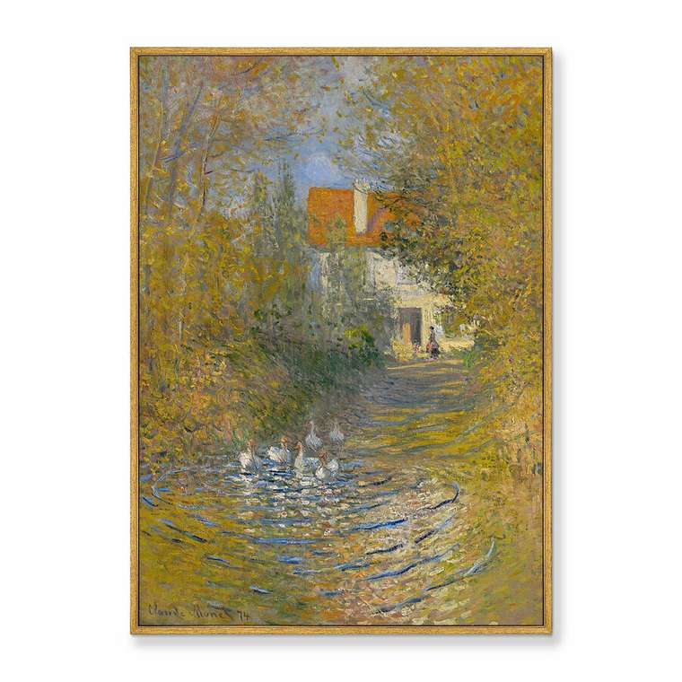 Репродукция картины на холсте The Geese, 1874г.