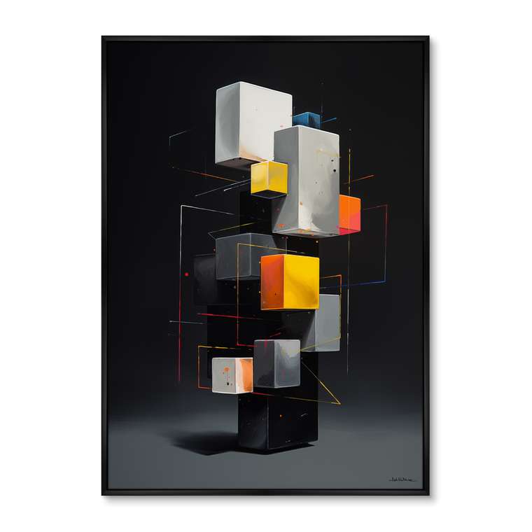 Репродукция картины Disassembled colors, No 2, 2024г.