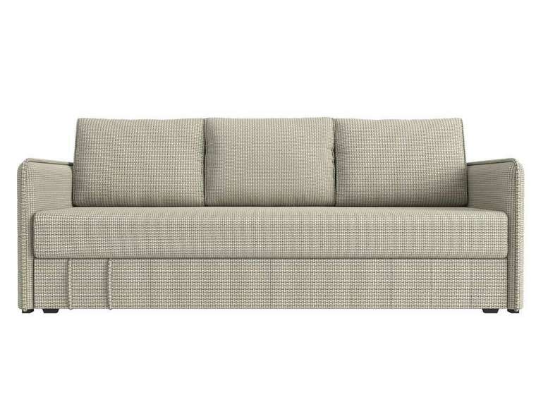 Прямой диван-кровать Слим серо-бежевого цвета с пружинным блоком