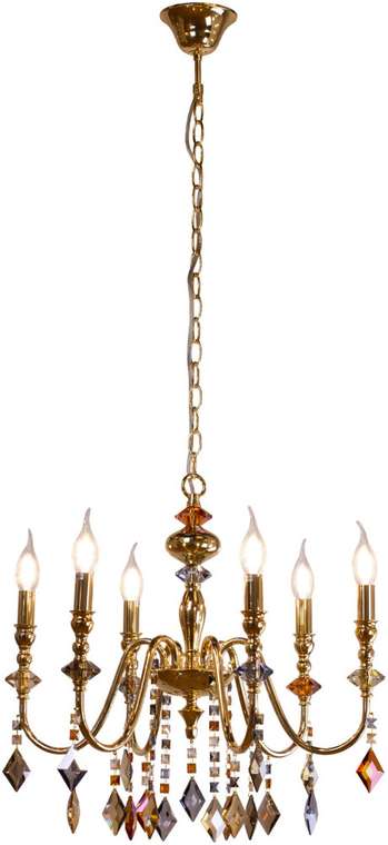 Подвесная люстра AM Group HUGO SP6 GL в виде свечи