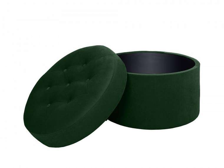 Пуф Barrel темно-зеленого цвета